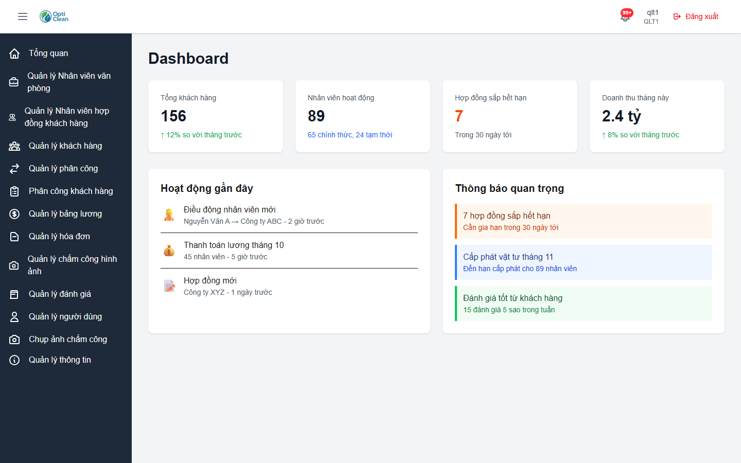Clean Hub — Nền tảng Quản lý Vệ sinh Công nghiệp