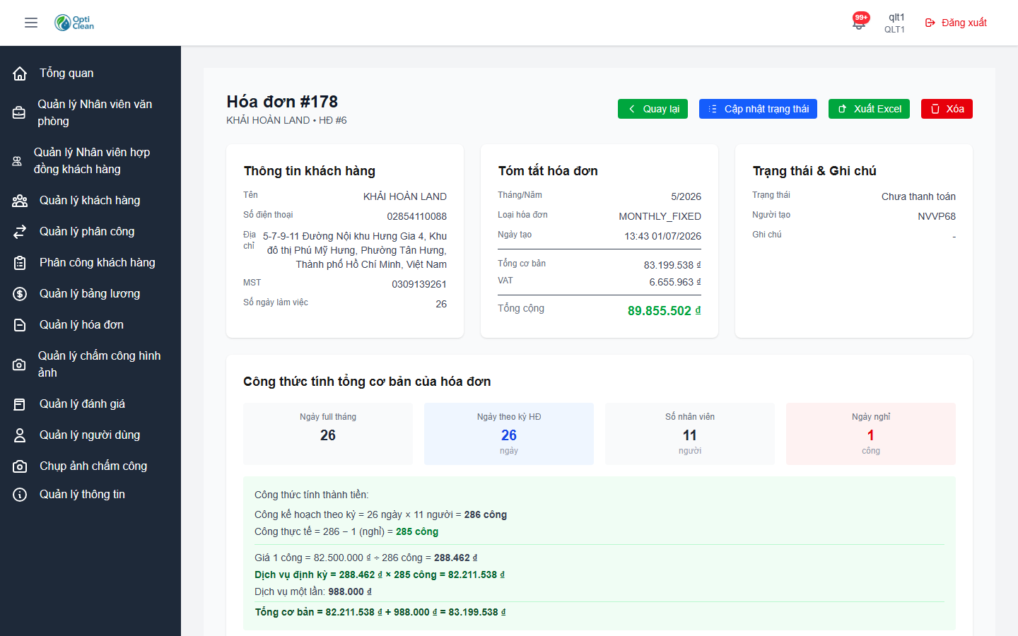 Clean Hub — Nền tảng Quản lý Vệ sinh Công nghiệp — screen 4