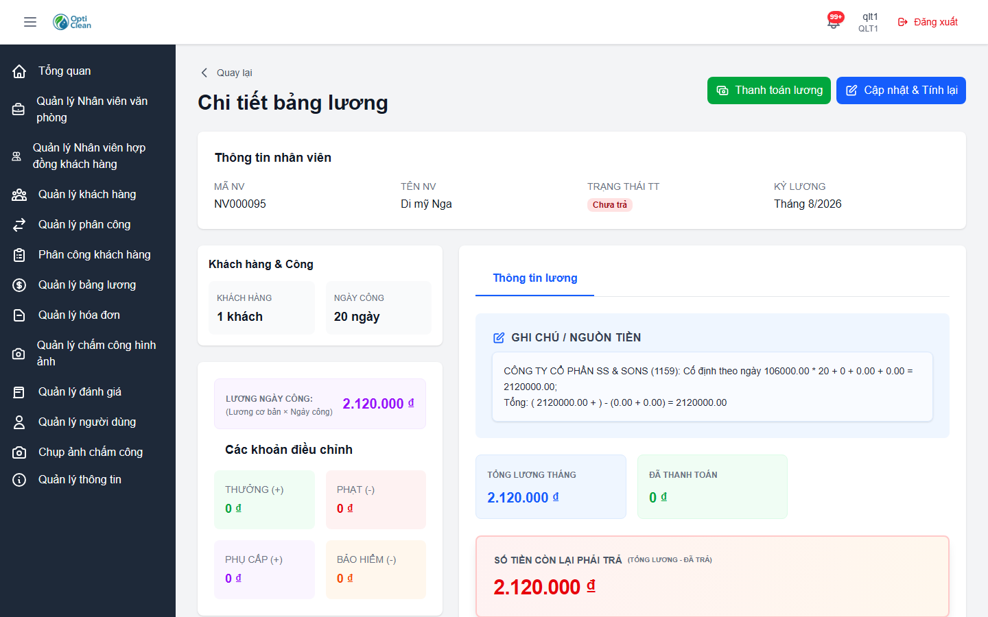 Clean Hub — Nền tảng Quản lý Vệ sinh Công nghiệp — screen 2