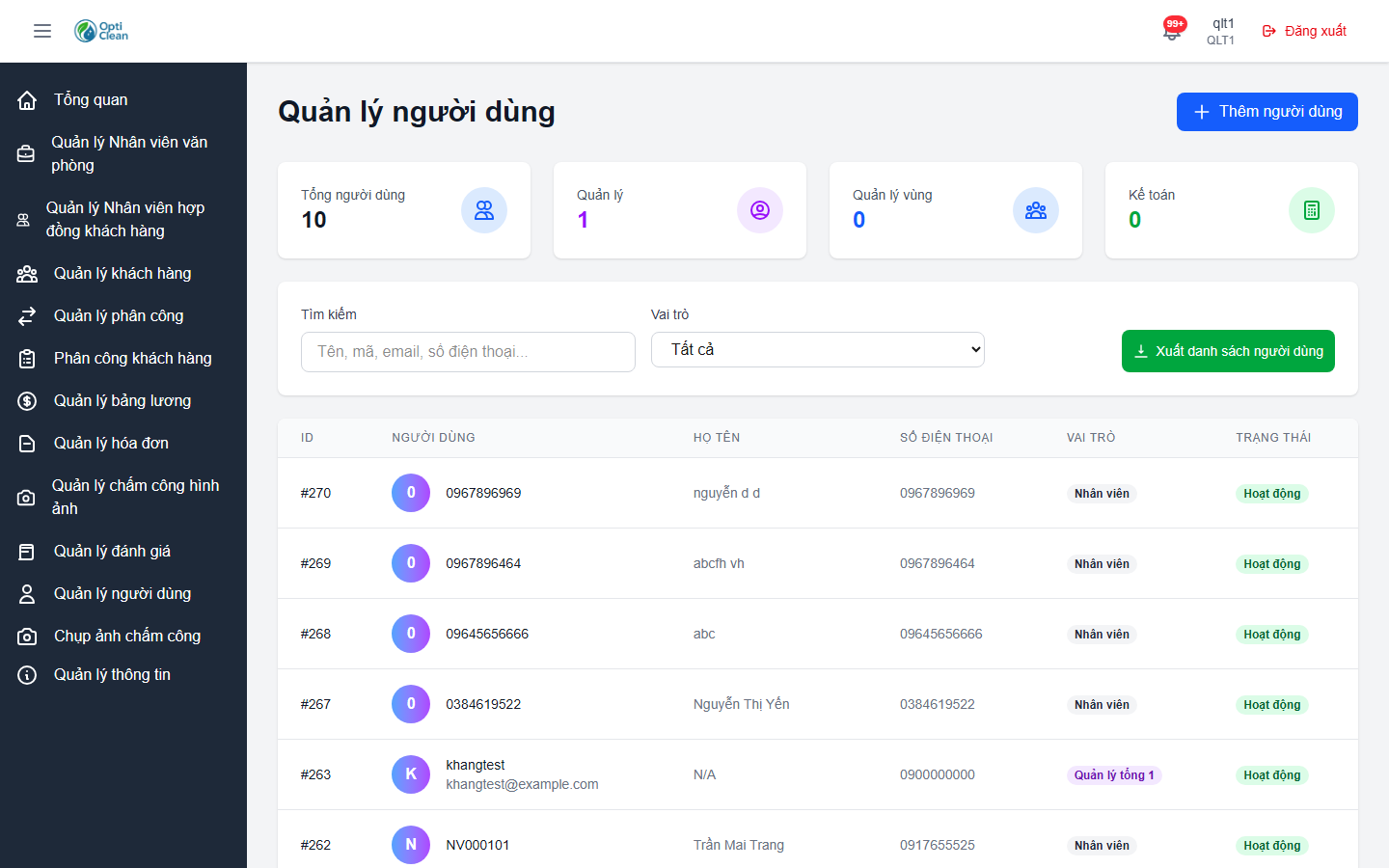 Clean Hub — Nền tảng Quản lý Vệ sinh Công nghiệp — screen 6