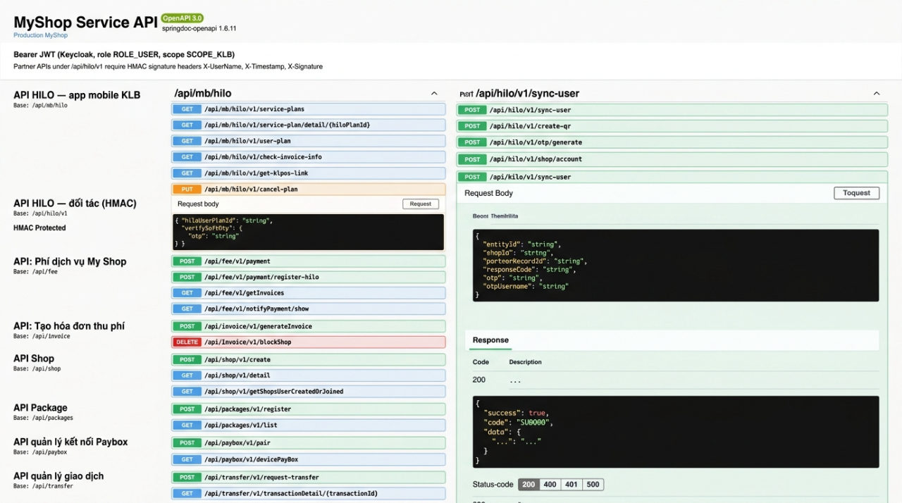 K+ Ngân hàng số — Dịch vụ Backend — screen 6