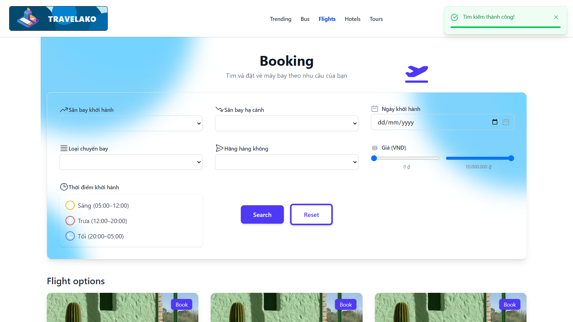 Booking List